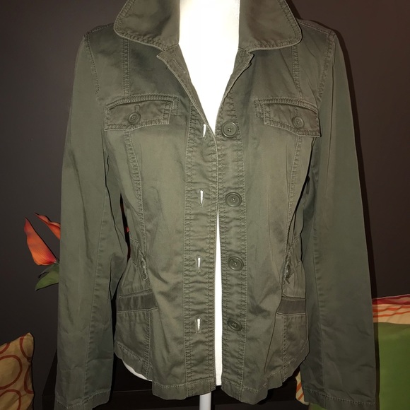 LOFT Jackets & Blazers - LOFT Ann Taylor fitted military style jacket sz 8